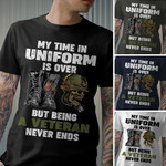 Unique Premium Skull Men Veteran T-shirt TVN051008