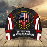 Best American Skull Flag Veteran Cap Multicolored 3D Printed | Ziror