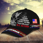 Premium Served US Veteran Cap Black Personalized | Ziror