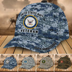 Premium Multiple US Military Services Veteran 3D Cap PVC251201