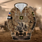 Premium Multiple US Military Services Veteran Zip Hoodie PVC130101