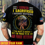 Premium Personalised Multiple US Military Services Veteran T-Shirt PVC090203