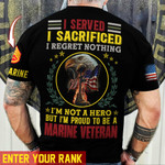 Premium Personalised Multiple US Military Services Veteran T-Shirt PVC090203