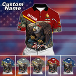 Premium Personalised U.S Multiple Service Veteran Polo Shirt PVC180201
