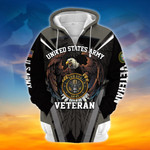 Premium U.S Multiple Service Veteran Zip Hoodie PVC180204