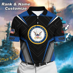 Premium Personalised U.S Multiple Service Veteran Polo Shirt PVC240204