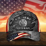 Premium U.S Multiple Service Veteran 3D Cap PVC010302