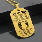 To My Son - Veteran - Dog Tag - PVC250402