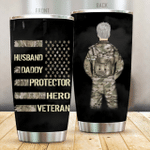 Father's Day Custom Tumbler Husband Daddy Protector Personalised Tumbler PVC160512