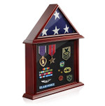 Premium Reminded Flag and Certificate Shadow Box Display Case PVC090401