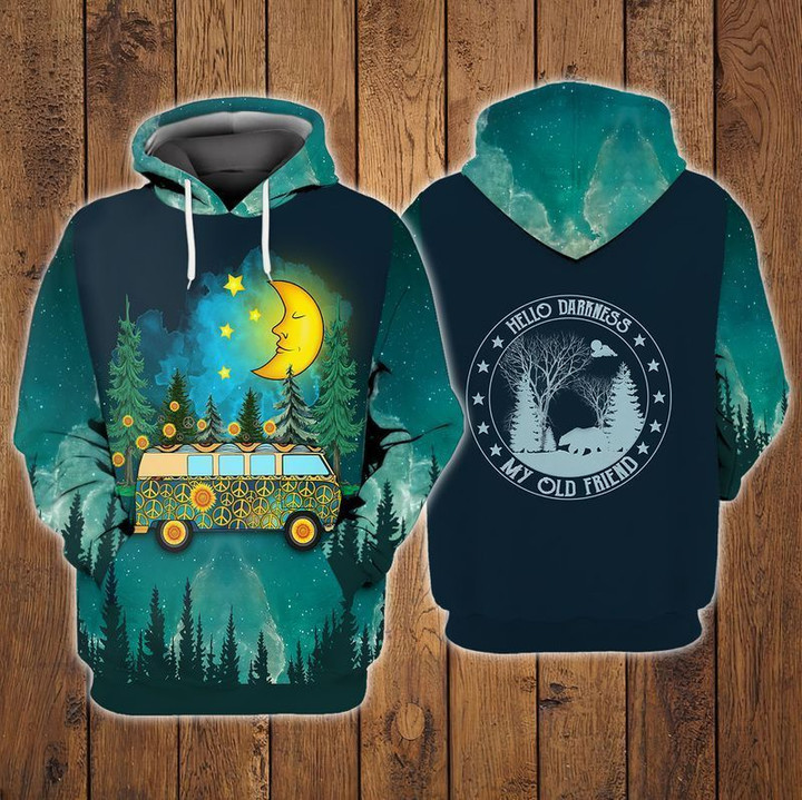 Premium Unique Hippie Car Camping Hoodie Ultra Soft and Warm HT310326DS