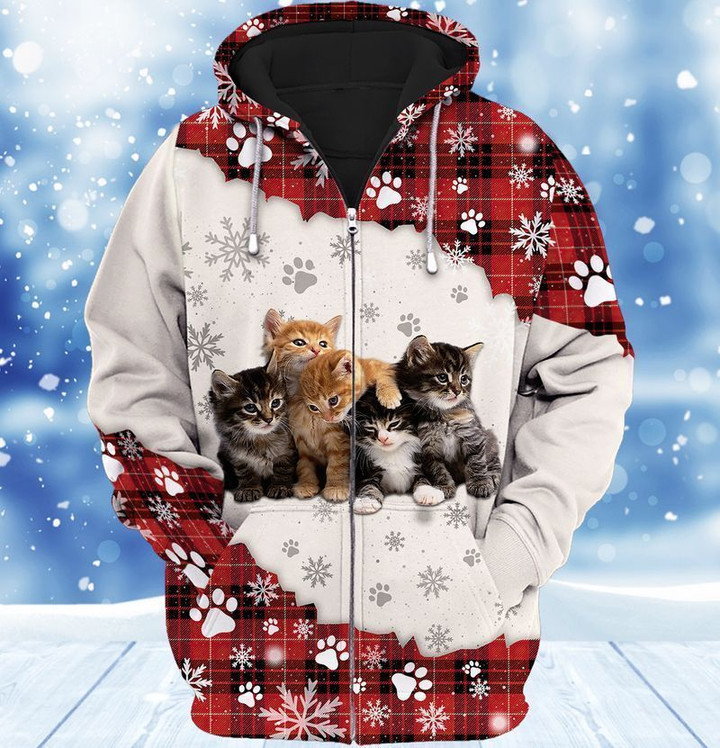 Premium Unique Cat Lover Zip Hoodie Ultra Soft and Warm-LTADD020108DS