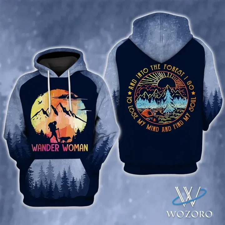 Premium Unique Wander Woman Camping Hoodie Ultra Soft and Warm KV310337DS