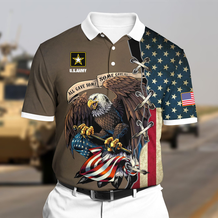 Premium U.S Army Polo All Over Printed NDT070821XX