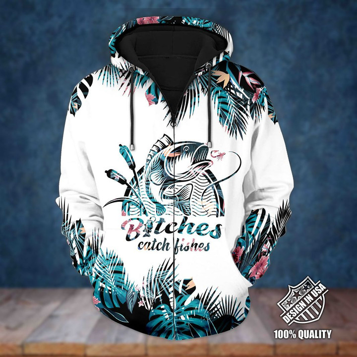 Premium Catch Fishes Zip Hoodie For You VDT120505MD