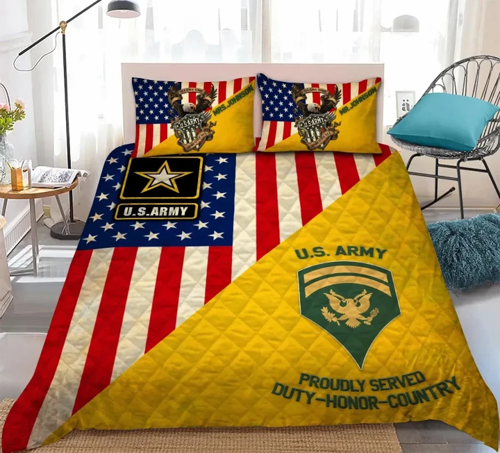 Premium Unique Veteran Quilt Bedding Set Ultra Soft and Warm LTADD070402DS