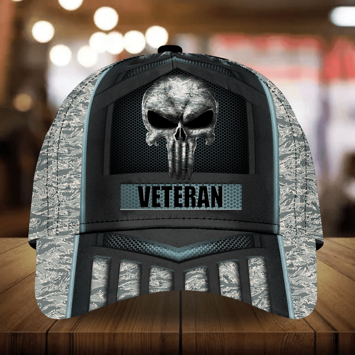 Premium Skull Veteran Cap 3D Camo Personalized | Ziror