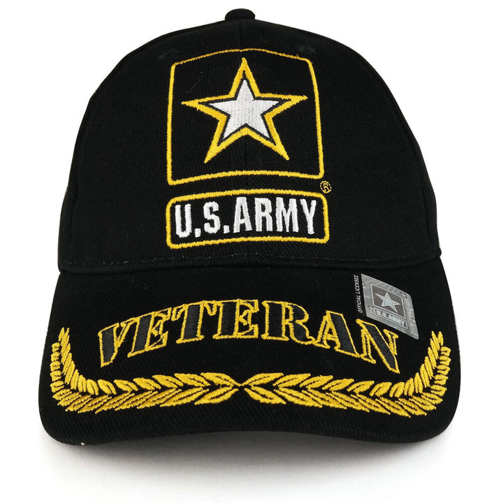 Premium U.S Multiple Service Veteran Embroidery Cap PVC220404