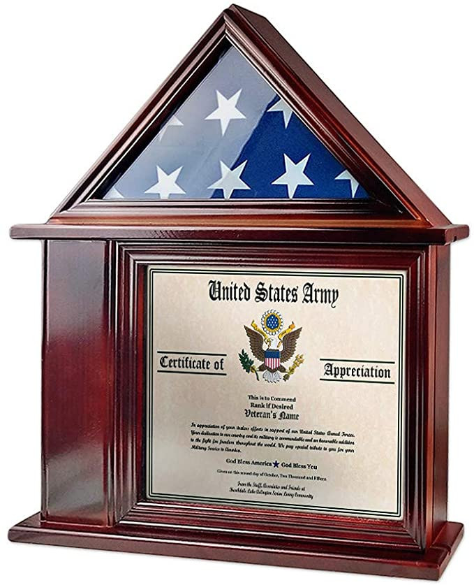 Premium Flag Case For American Veteran PVC090405