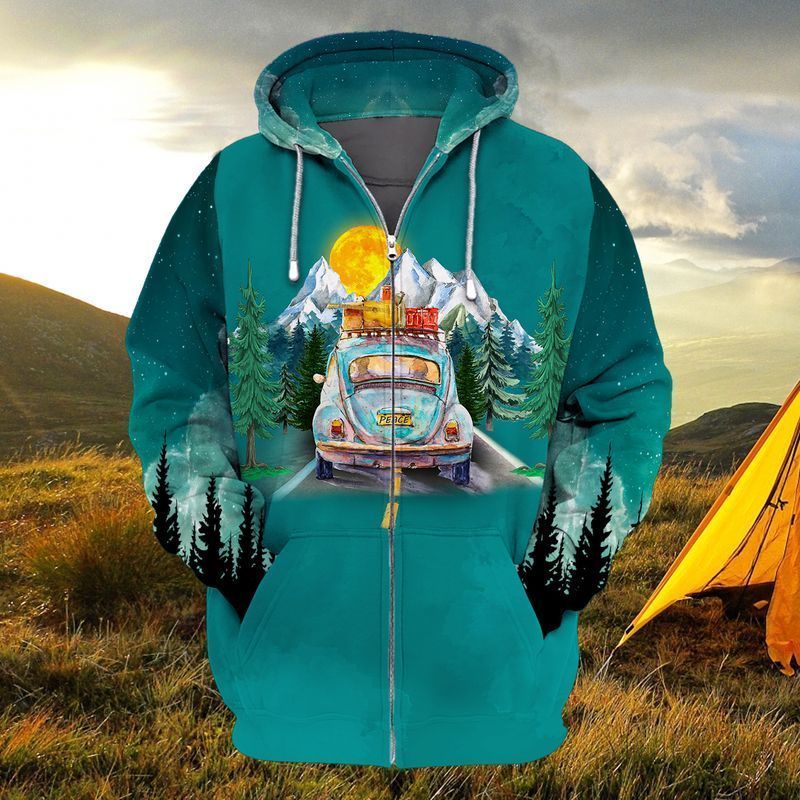 Premium Unique Camping Zip Hoodie Ultra Soft and Warm LTANT270311DS