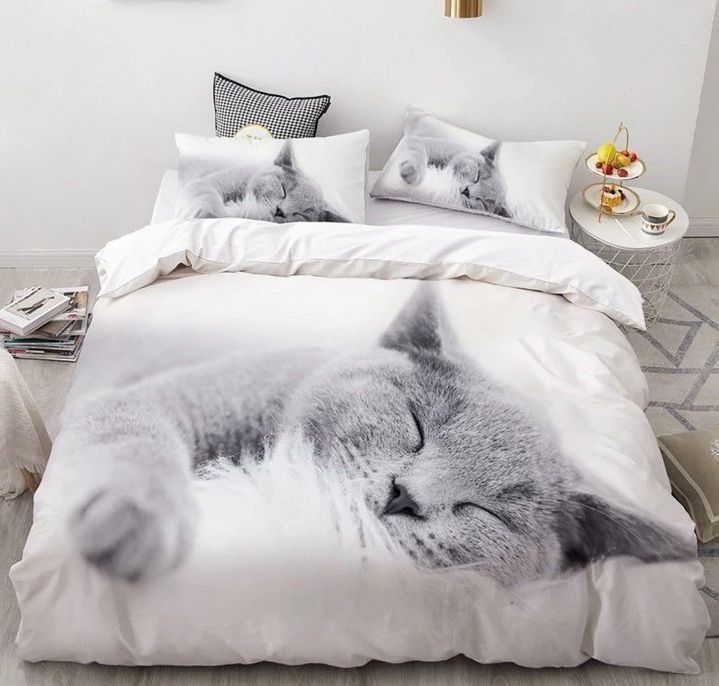 Premium Unique Cat Lover Bedding Set Ultra Soft and Warm LTAVT060402DS