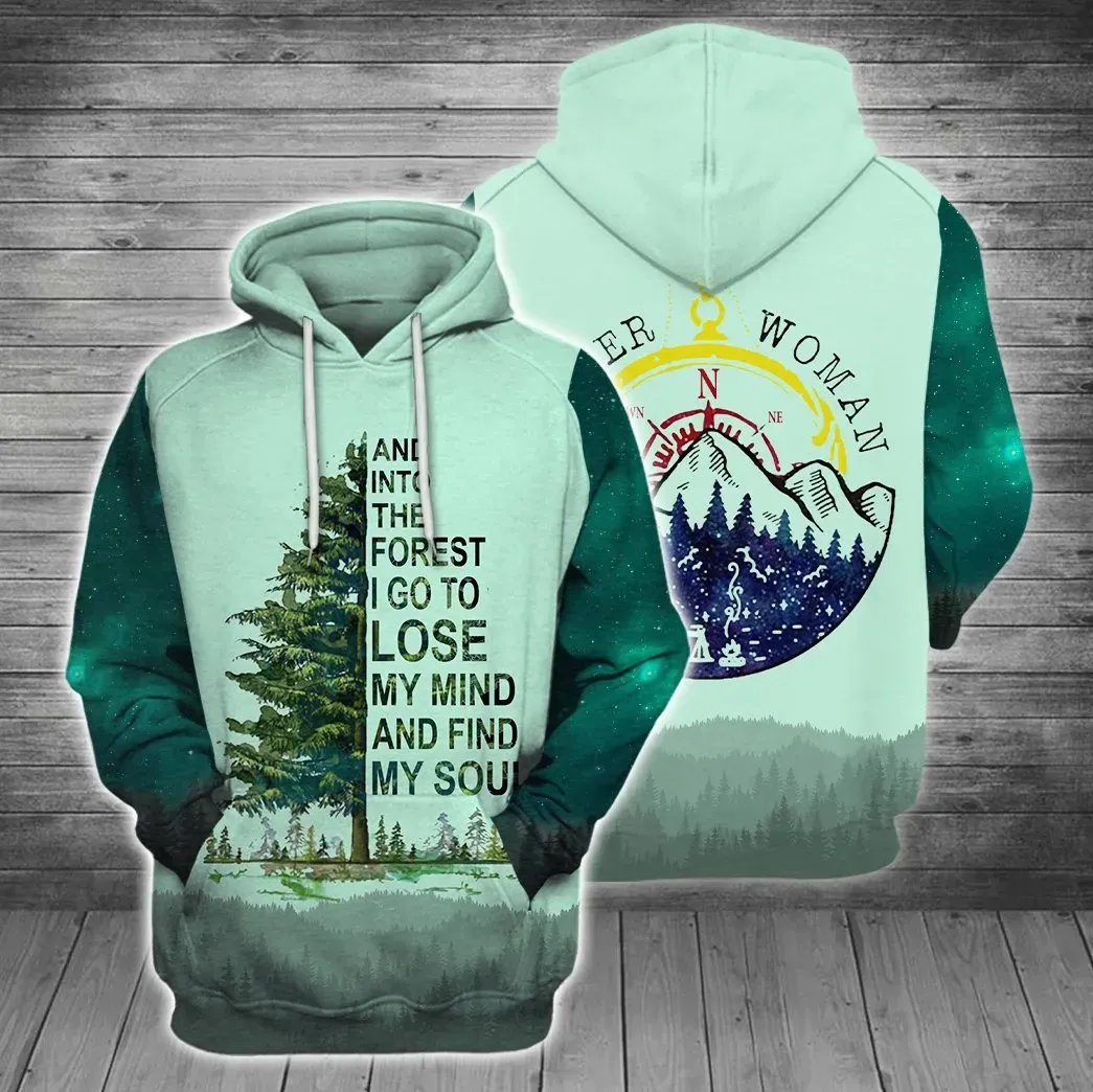 Premium Unique Into The Forest Camping Hoodie Ultra Soft and Warm KV310315DS