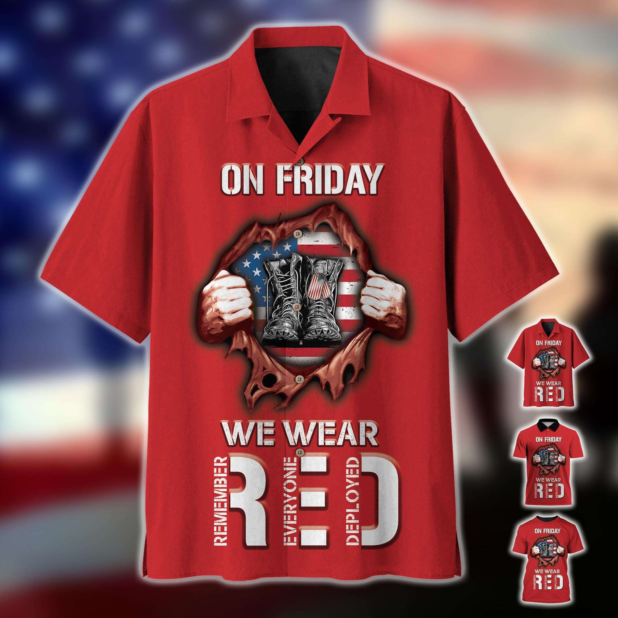 On friday we wear Red Polo Shirt YL97.220401