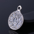 Tibetan Six-Character Mantra Round Plaque Retro Pendant 925 Sterling Silver