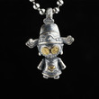 God of Fortune Doll Retro Pendant 925 Sterling Silver