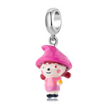 Little Girl with Red Hat Pendant Dangle Charm