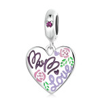 Mother's Day- Heart Doodle Pendant Charm