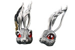 Big Ear Rabbit Retro Pendant 925 Sterling Silver