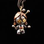 Voodoo Doll Retro Pendant 925 Sterling Silver Personalized