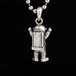 Astronaut Retro Pendant 925 Sterling Silver Personalized Creative Pendant