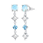 Opal Zirconium Earrings