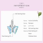 Aurora Butterfly Dangle Charm