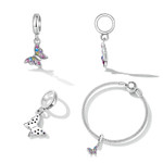 Colorful Butterfly Dangle Charm