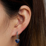 Heart Chain Ear Studs Earrings