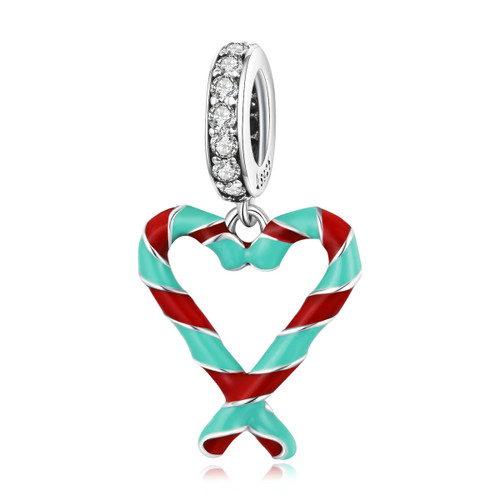 Candy Canes Love Dangle Charm