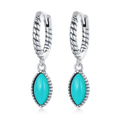 Marquise Turquoise Earrings