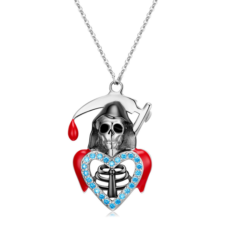 Grim Reaper Pendant Skull Necklaces