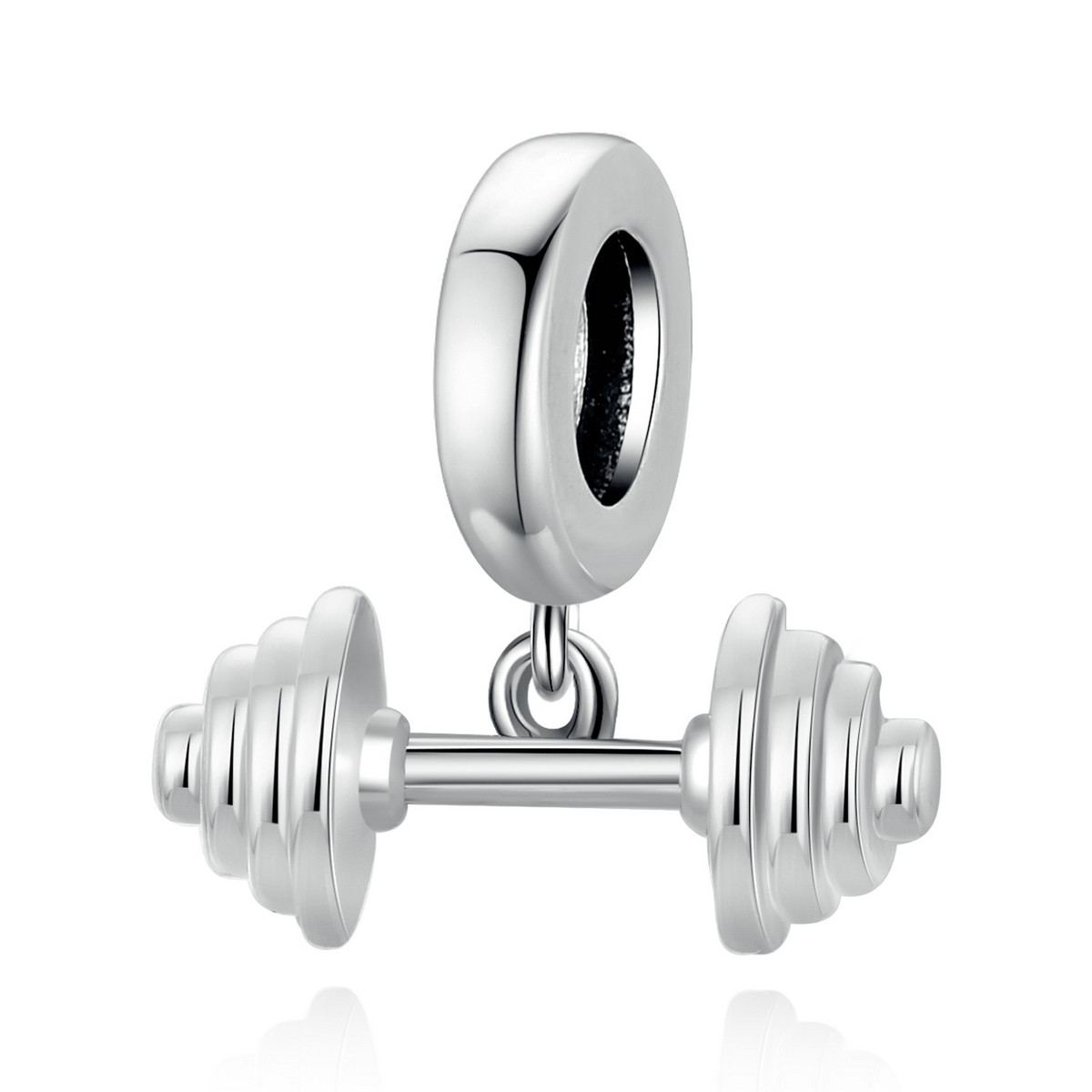 Weightlifting Barbell Dangle Charm