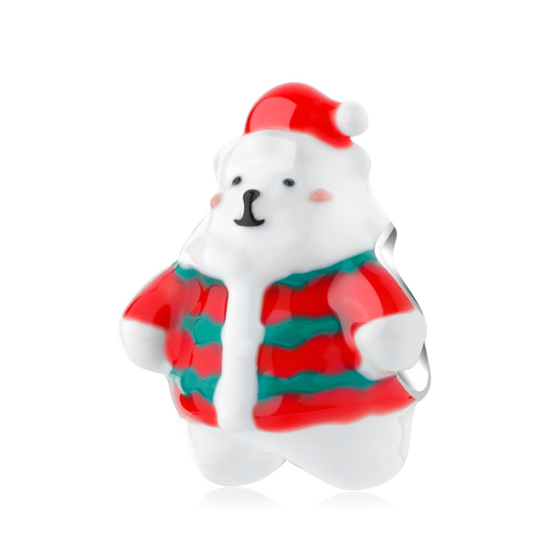 Christmas Polar Bear Charm