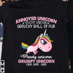 Unicorn lover annoyed unicorn touchy unicorn grouchy ball of fur moody unicorn grumpy unicorn T Shirt Hoodie Sweater