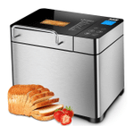 KBS Large 17-in-1 Bread Machine, 2LB All Stainless Steel Bread Maker