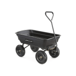 Gorilla Carts Poly Garden Dump Cart with Steel Frame and 10-in. Pneumatic Tires/ 600-Pound Capacity
