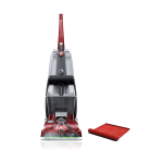 Hoover Red Power Scrub Deluxe Carpet Cleaner Machine, Upright Shampooer, With Storage Mat