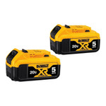 Dewalt 20V Max XR 20V Battery, 5.0-Ah, 2-Pack (DCB205-2)