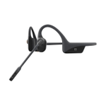 Aftershokz Opencom Wireless Stereo Bone Conduction Bluetooth Headset With Noise-Canceling Boom Microphone