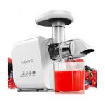 Koios Juicer, Masticating Juicer Machine, Slow Juice Extractor, White